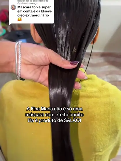 Resultado no cabelo de cliente