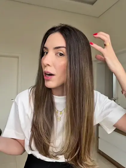 Resultado no cabelo de cliente